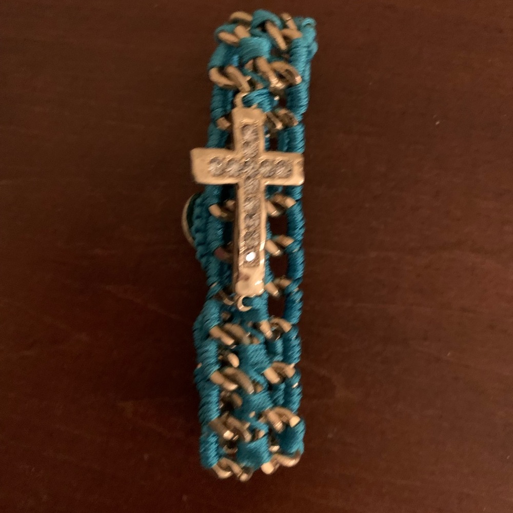Bracelet with gold cross
